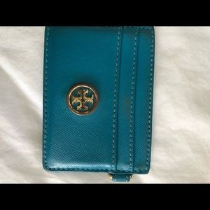 Tory Burch blue cardholder